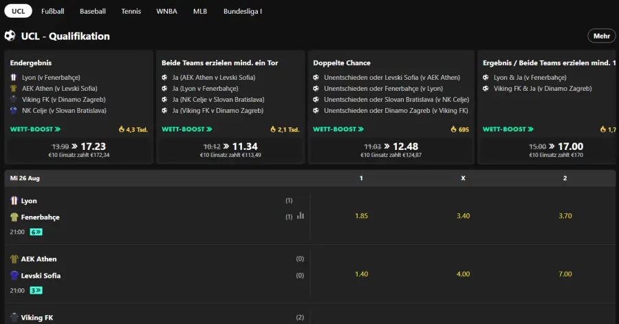 Scommesse ufc snai